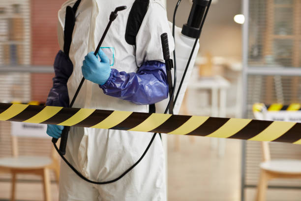 Professional Sewage Cleanup technician working in Garland, NC
